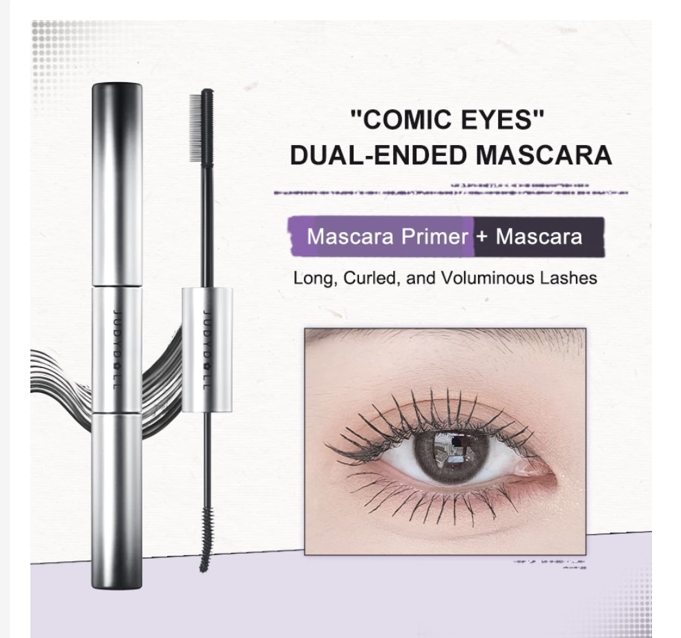 Mascara Hai Đầu #01 Đen JUDYDOLL Volume & Curling Mascara Tơi Dài mi Dày mi Lót mi Chống lem Chống Nước 2g