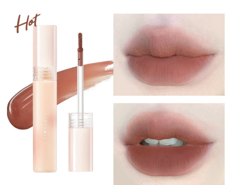 Son Kem Lì #M04 Đỏ Nâu Lá Phong JUDYDOLL Matte Watery Tint Mịn lì Nhẹ môi Bền màu Mờ vân môi Không khô môi 2,4g