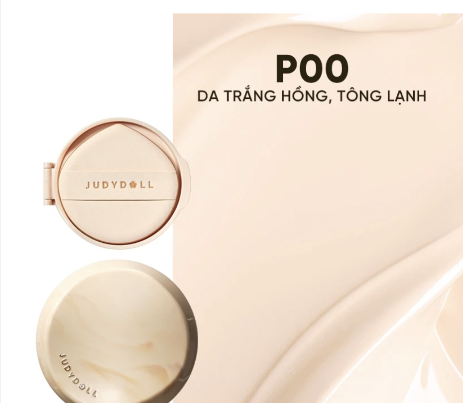 Phấn Nước Cushion #P00 trắng hồng tone lạnh JUDYDOLL Tổng Hợp Dành Cho Mọi Loại Da 12.5g/14g