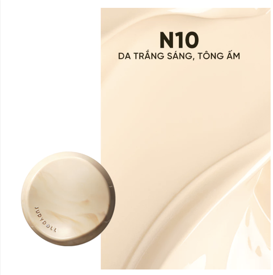Phấn Nước Trà Lâu Trôi #N10 Da sáng JUDYDOLL Long Wearing Cushion - Bản 2.0 Che Phủ Tiệp da Tự nhiên Kiềm Dầu 14g