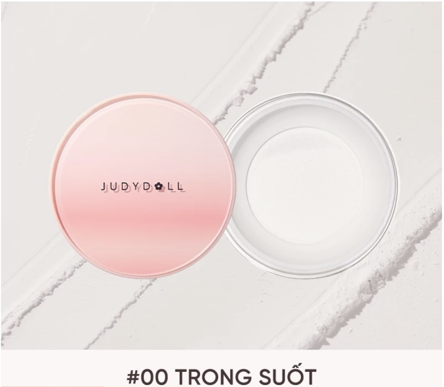 Phấn Phủ #00 Trong suốt JUDYDOLL Kiềm Dầu Mỏng Nhẹ Mịn Da Lâu trôi 12g/8g