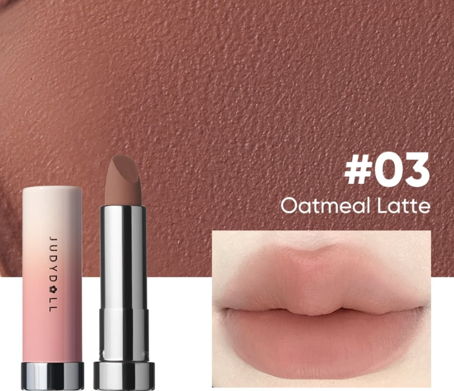 Son Lì #03 Nâu Nude JUDYDOLL Velvet Matte Lipstick Son thỏi Ẩm mướt Bơ mịn Mờ vân môi 3,6g